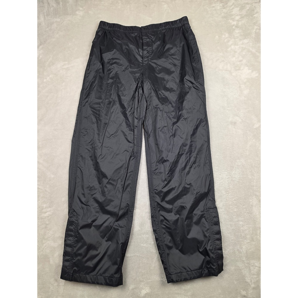 Columbia Rain Pants Women Size M Black Omni-Tech Waterproof Seam Sealed Mesh